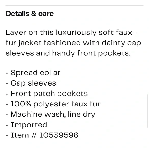 Democracy Cream Faux Fur Vest - Picture 4 of 4